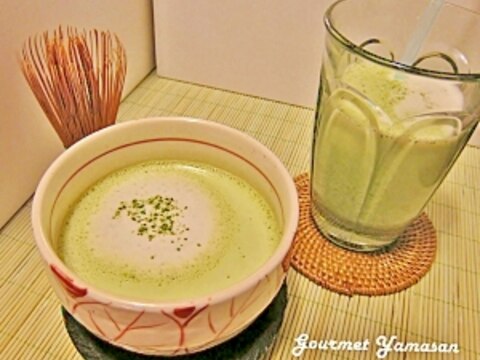 ホットでも♪アイスでも♪ ”抹茶ラテ”